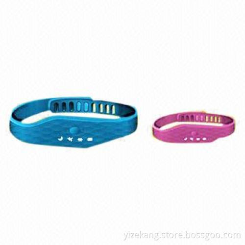 Calorie burned digital wrist band pedometer, measures 33 x 14 x 9mm